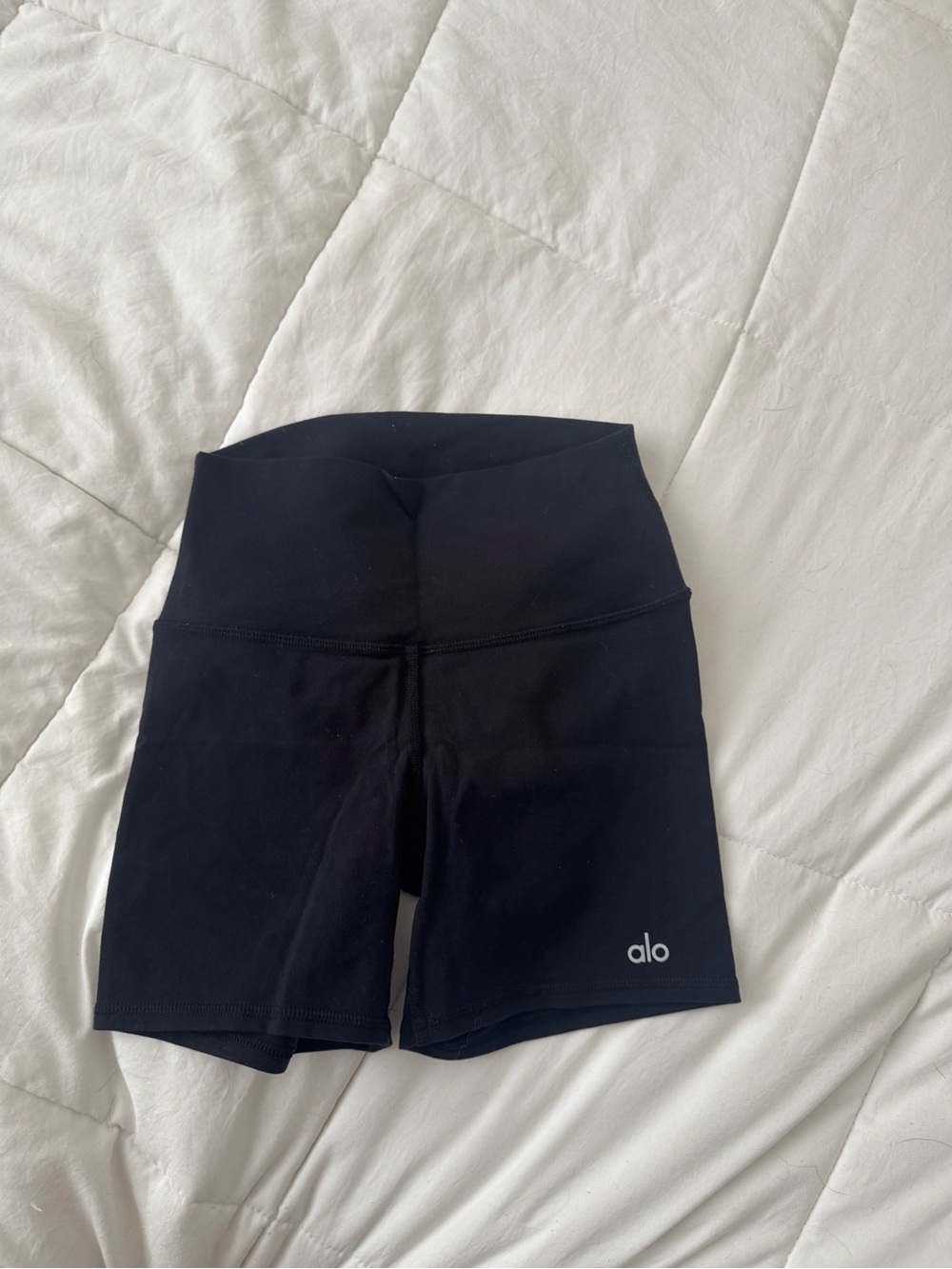 ALO Yoga Black High-Waist Bike Shorts